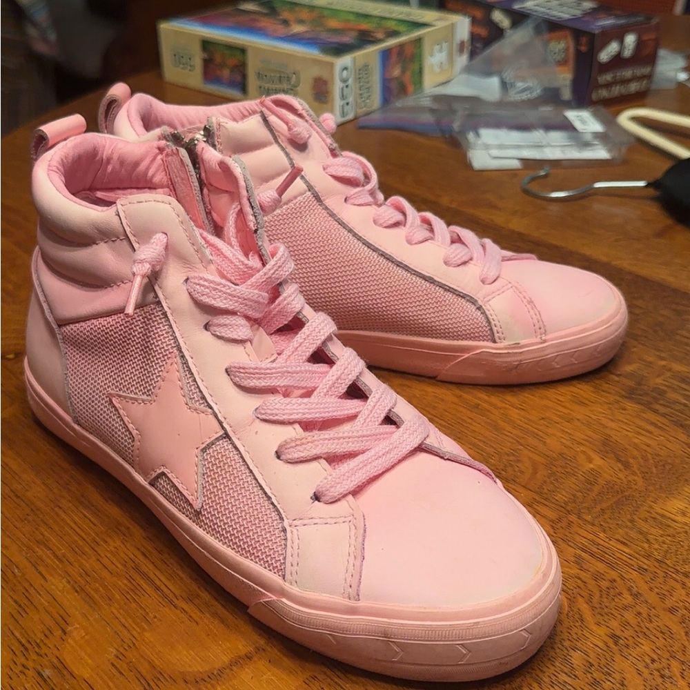 Vintage Havana Pink High-Top Sneakers